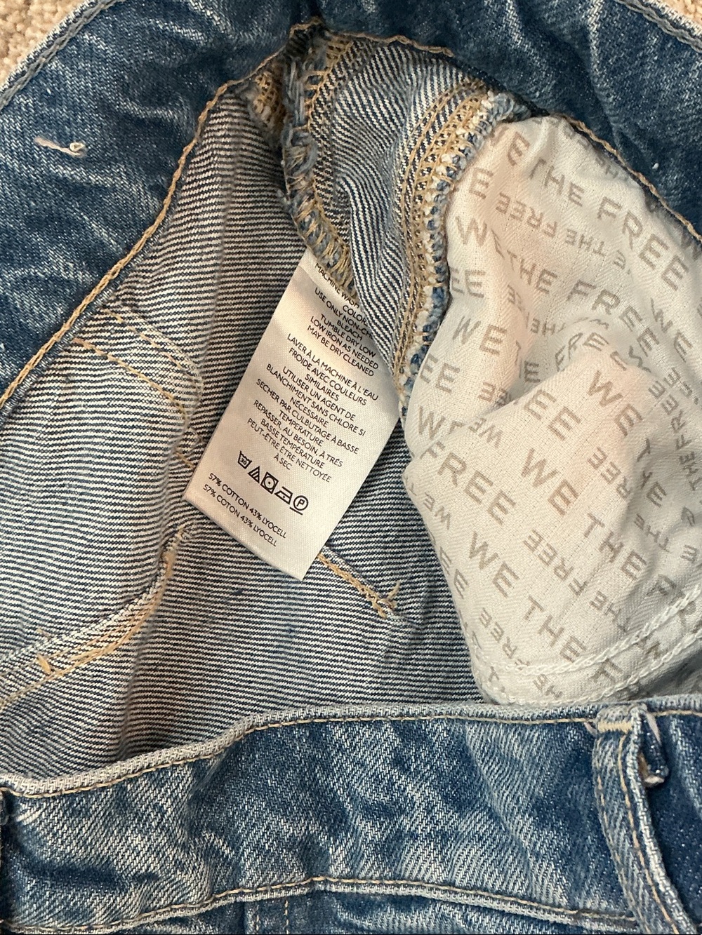 We the Free by Free People Printed Good Luck Barrels ~ Sun Dazed - Picture 8 of 12
